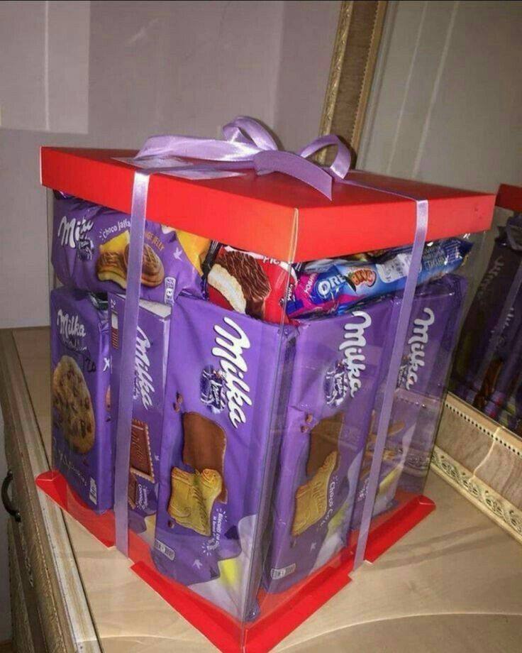 Milka box с лентой